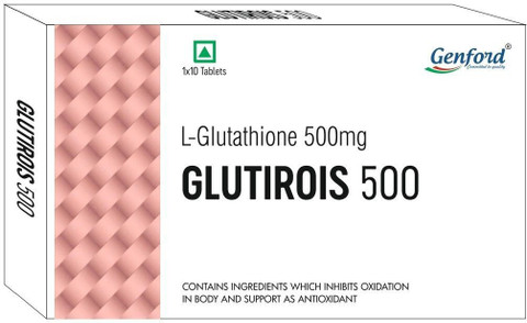 GENFORD Glutirois L-Glutathione 500 Mg Tablets Skin Whitening Pack of 1  Price in India - Buy GENFORD Glutirois L-Glutathione 500 Mg Tablets Skin  Whitening Pack of 1 online at Flipkart.com