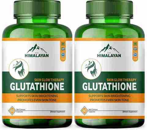 Divya Himalayan Skin Glow Therapy with Glutathione and Vitamin C - 1000mg -  120 Capsules Price in India - Buy Divya Himalayan Skin Glow Therapy with  Glutathione and Vitamin C - 1000mg -