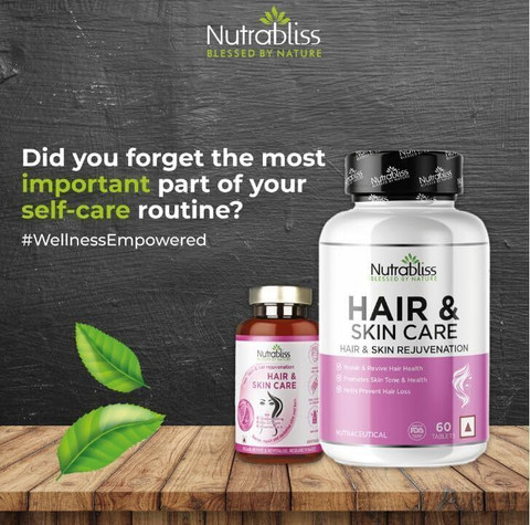nutrabliss glutathione Nutrabliss Hair & Skin Care with Glutathione Biotin Collagen Peptides NAC  Astaxanthin CoQ10 Price in India