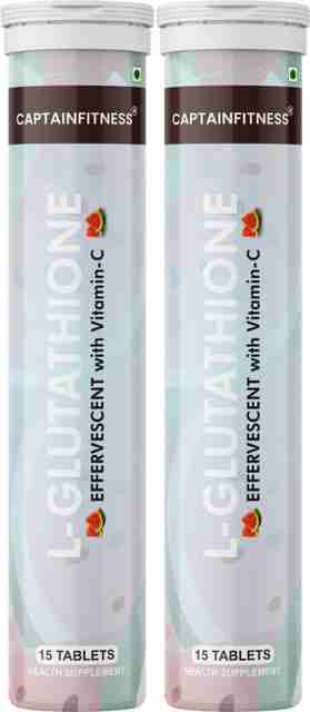 CaptainFitness L-Glutathione effervescent with vitamin-c tablet| enhance immunity #(238) Price in India