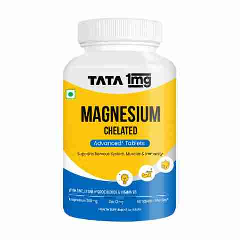TATA 1mg Chelated Magnesium Plus Tablet with Zinc (60 Tablets) - Image 3