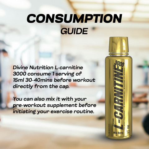 Dn With Divine Nutrition L-Carnitine 3000mg Turn Fat Into Energy Mix Berry  Liquid Gym Supplement Price in India