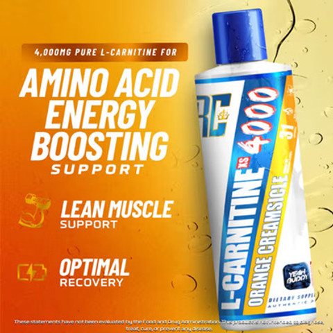 4000 mg l carnitine RC RONIE COLEMAN Signature Series L-Carnitine 4000 MG , Orange Creamsicle  Flavour Price in India