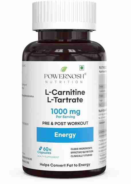 what is in lemon bottle fat dissolving Powernosh L-Carnitine L-Tartrate 1000 mg Capsules for Energy Pre Workout  Supplement Price in India