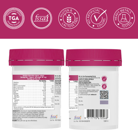 glutathione swisse Swisse Glutathione+ with Vitamin C&E,Nicotinamide,to support healthy&bright  skin Price in India