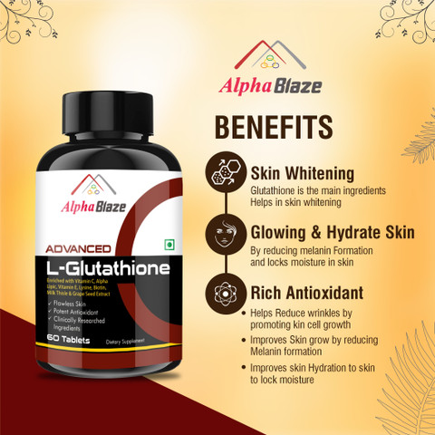 glutathione cleanser Wholesale BeShiny L-Glutathione Skin Whitening Brightening pills 1000mg  Supplement Antioxidant Face Lightening for your shop – Faire main image 0