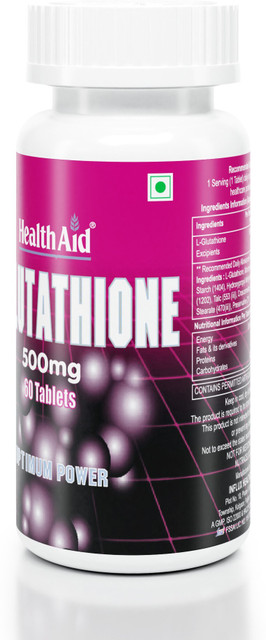 HealthAid L Glutathione 500 mg Vitamin C & Astaxanthin for Skin Glow &  Antioxidant Defense Price in India - Buy HealthAid L Glutathione 500 mg  Vitamin C & Astaxanthin for Skin Glow