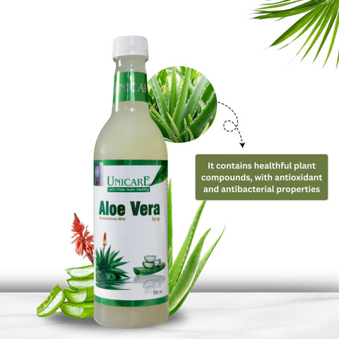 unicare Aloe Vera Juice -Aloe Barbadensis Miller Syrup 500ml Price in India  - Buy unicare Aloe Vera Juice -Aloe Barbadensis Miller Syrup 500ml online  at Flipkart.com