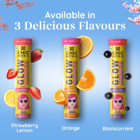 chicnutrix glow glutathione Strawberry & Mighty Collagen Peptides Combo Chicnutrix Glow - Glutathione and