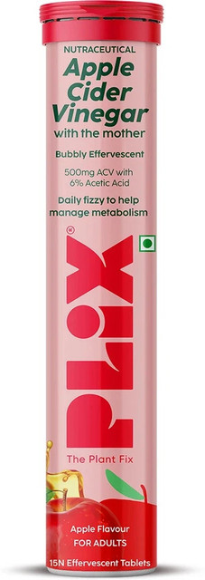 The Plant Fix Plix Apple Cider Vinegar Effervescent Tablet with