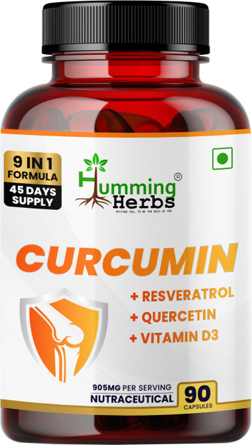 Humming Herbs Curcumin with Resveratrol, Quercetin, Glutathione & D3 for  Joint & Immune Help Price in India - Buy Humming Herbs Curcumin with  Resveratrol, Quercetin, Glutathione & D3 for Joint & Immune