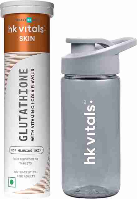 hk vitals glutathione flipkart Skin Glow Effervescent Tablets, Cola With Sipper Price in India APLB Glutathione Niacinamide Mist