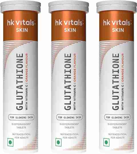 hk vitals Glutathione Effervescent Orange 15 Tablets - Image 3