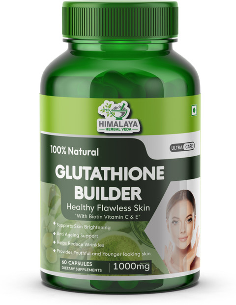 HIMALAYA HERBAL VEDA L-Glutathione with Vitamin C, E – Skin Brightening, Radiant Glow for Men & Women Price in India