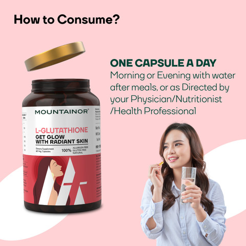 Mountainor L Glutathione 1000mg for Healthy, Brightening & Radiant Skin Men  & Women Price in India - Buy Mountainor L Glutathione 1000mg for Healthy,  Brightening & Radiant Skin Men & Women online