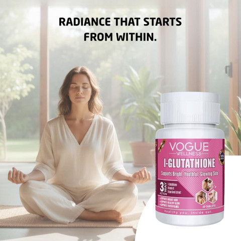 Vogue Wellness L Glutathione Tablets Glowing Skin, Reduce Pigmentation &  Clear Skin Price in India - Buy Vogue Wellness L Glutathione Tablets  Glowing Skin, Reduce Pigmentation & Clear Skin online at Flipkart.com