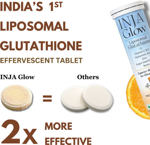 inja Glow Liposomal Glutathione + Vitamin C & E, 4x Effective - Orange Flavour Price in India - Buy inja Glow Liposomal Glutathione + Vitamin C & E, 4x Effective - Orange inja Glow Liposomal Glutathione + Vitamin C & E, 4x Effective - Orange Flavour Price in India - Buy inja Glow Liposomal Glutathione + Vitamin C & E, 4x Effective - Orange