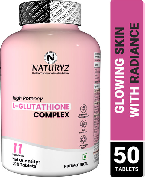 buy glutathione complex online NATURYZ High Potency L-Glutathione For Radiant, Glowing & Elastic Skin Price in India Review: APLB - Glutathione Category_Shop By Goal/Glucose & Diabetes Management Select Qty:Half Box 25 Vials (Without Box)