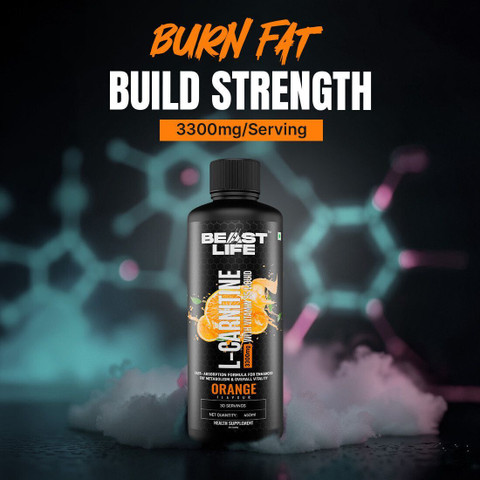 beast l carnitine BeastLife L-Carnitine With Vitamin B5, Helps Convert Fat into Energy 3300mg  Orange Flavour Price in India