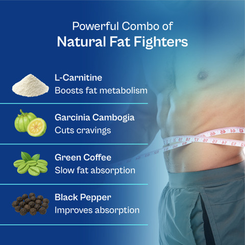 TATA 1mg Weightwise Fat Burner with L-Carnitine, Supports Weight Loss for  Men and Women Price in India