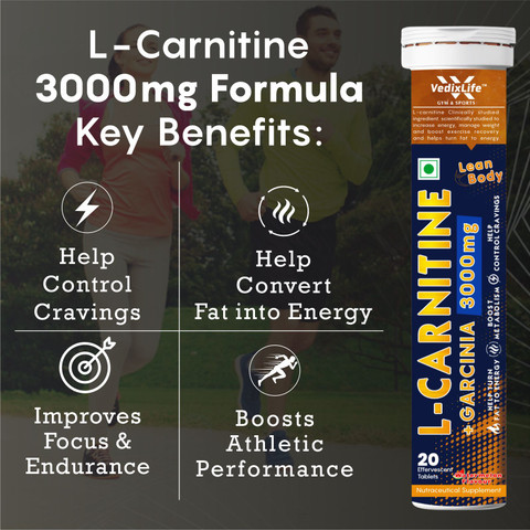 VedixLife L-CARNITINE 3000 MG | FOR FASTER FAT BURNER | CONVERT FAT INTO ENERGY Price in India - Buy VedixLife L-CARNITINE 3000 MG | FOR FASTER FAT BURNER