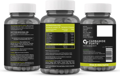 acetyl l carnitine with food CARBAMIDE FORTE L-Carnitine L-Tartrate Supplement for Fat Loss with 1000mg  for Men & Women Price in India