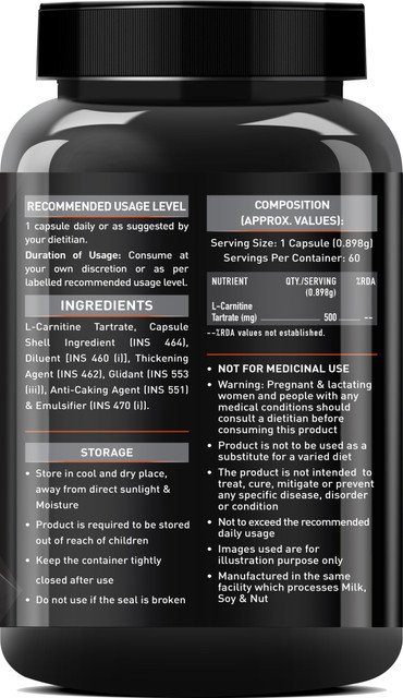 MUSCLEBLAZE L-Carnitine L-Tartrate, 500mg L-Carnitine, Helps Convert Fat  into Energy Price in India - Buy MUSCLEBLAZE L-Carnitine L-Tartrate, 500mg L -Carnitine, Helps Convert Fat into Energy online at Flipkart.com