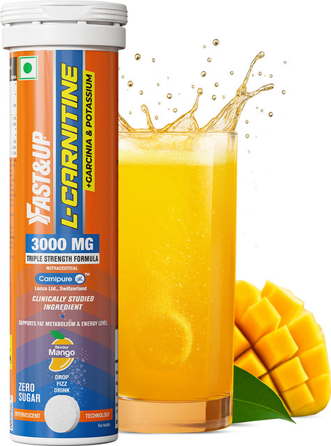 FAST&UP L-CARNITINE 3000 MG - TRIPLE ACTION FORMULA FOR FASTER FAT BURN (MANGO) Price in India - Buy FAST&UP L-CARNITINE 3000 MG