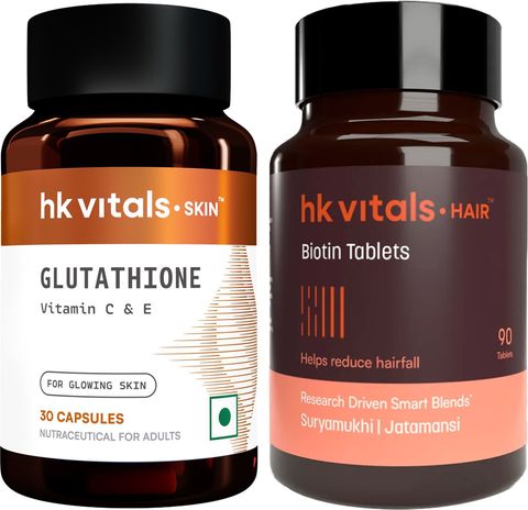 HEALTHKART Glutathione 30 Cap + Biotin 90 tab combo Price in India