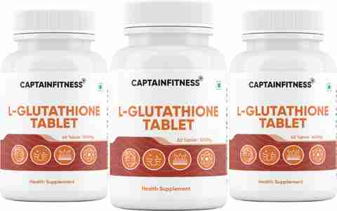 CaptainFitness L-Glutathione Tablet For glowSkin-Reduce Pigmentation For  Men & Women 00050 00 Price in India - Buy CaptainFitness L-Glutathione  Tablet For glowSkin-Reduce Pigmentation For Men & Women 00050 00 online at  Flipkart.com