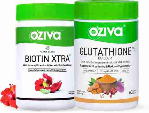 oziva glutathione builder capsules product info and reviews for Skin Brightening+BiotinXtra for Hair Repair&Regeneration Price in India Luxxe White Ultima: Glutathione collection::inclusive brands Size:UK11 / EU44 / US13 / AU13 - WIDE FIT