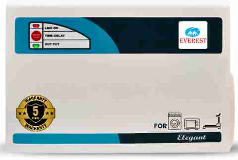 EVEREST E 2ka Wide Range For Washing Machine upto 15 KG, Microwave Oven,  Treadmill Voltage Stabilizer-Working Range:150V-270V