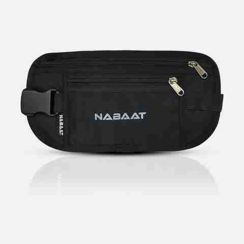 Nabaat Money Belt for Men and Women, Travel Passport Hidden Waist Bag Pouch  for Cash Money Belt