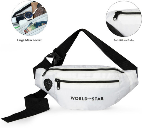 Worldstar Handy Hiking Zip Pouch Document Money Phone Belt Sport