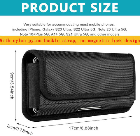 ELEPHANTBOAT Mobile Pouch for Men with Belt Clip, Anti-scratch and