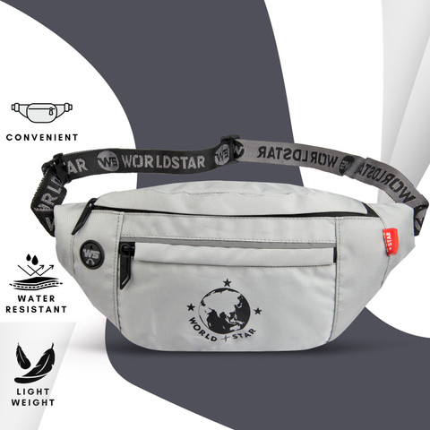 Worldstar Waist Bag for Men Women,Stylish Chest,Fanny Pouch,Belt Sport Bag  Hiking,Trekking Waist Bag