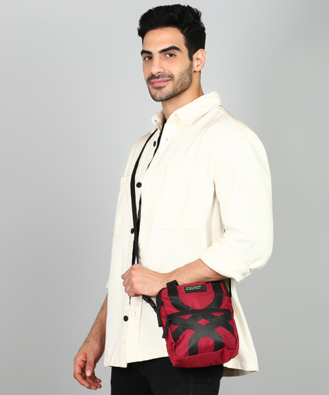 United Colors of Benetton Red Messenger Bag Kolten Red Price in