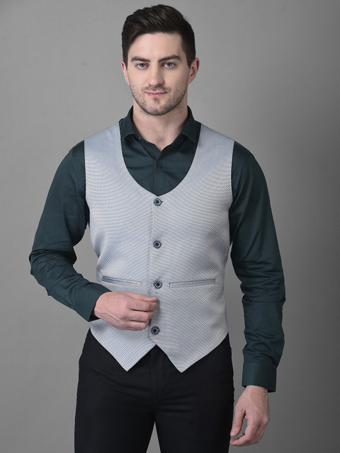 Canary London Self Design Men Waistcoat