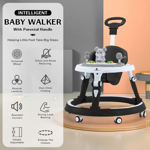 StarAndDaisy Musical 3-in-1 Walker with Parent Rod (Black) - Image 6