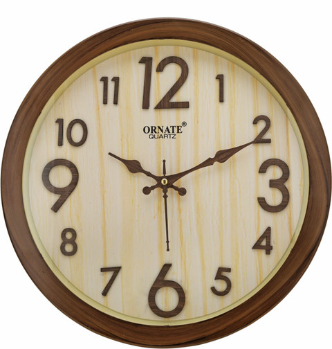 Ornate Quartz Analog 32 cm X 32 cm Wall Clock Price in India - Buy