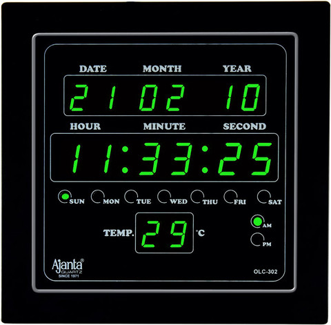 AJANTA Digital cm X cm Wall Clock