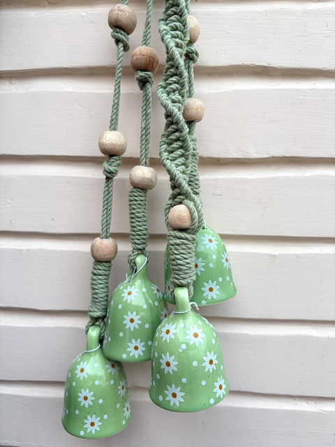 Mundane Zelora yellow macrame bells Price in India - Buy Mundane
