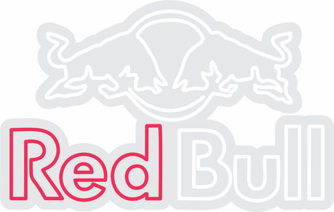 Custom Neon Red Bull Logo Neon Sign | 19x30 | Red White Glow Price