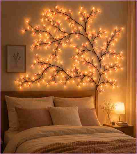 SKYBUCKET सà¥à¤à¤¾à¤ बà¤à¥à¤ LED Cherry Blossom Tree Branch Lights Decorative Wall for Living RoomP187 (बहà¥à¤°à¤à¤à¥) - Image 3