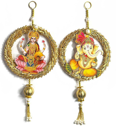 Adikala Lord Ganesh Ji & Laxmi Ji Mdf Pour Diwali | Dussehra