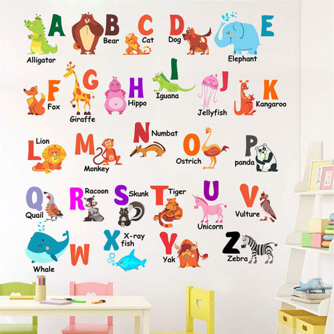 Scratch Art For Kids Lepni.me Animal Alphabet Wall Stickers - ABC ...