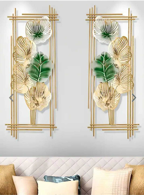 Art House Designer golden frame set of 2 Pack of 2 Price in India