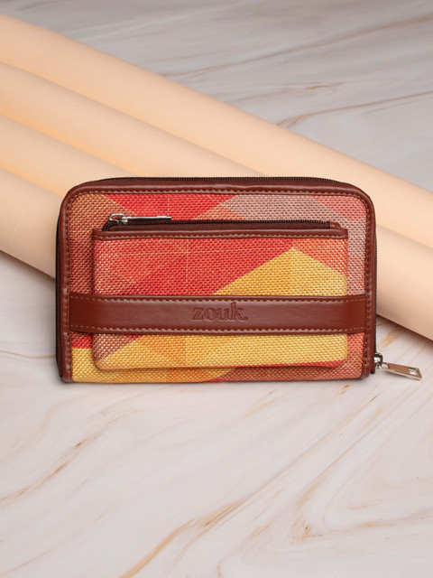 ZOUK Women Casual Multicolor Jute Wallet Multicolor Price in