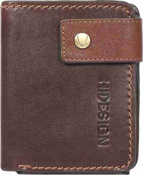 HIDESIGN Men Casual Brown Genuine Leather Wallet Brown