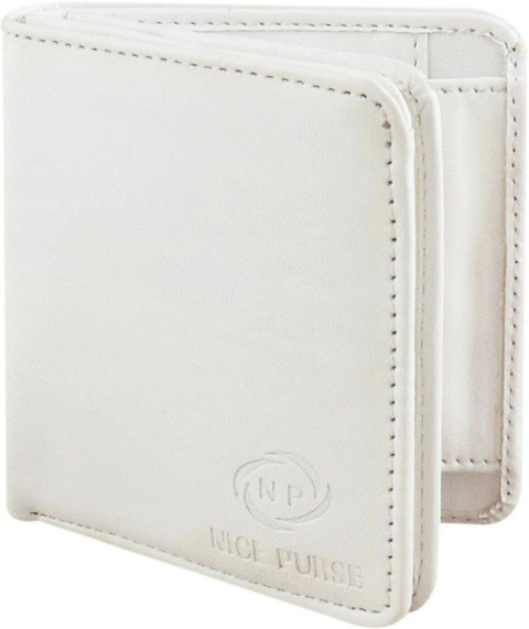 Nice Purse Men Formal White Artificial Leather Wallet White